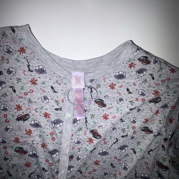 Savage X Fenty Tis The Savage Christmas Pajama Size 1X One Piece Open Back Flap - Picture 7 of 11